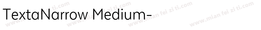 TextaNarrow Medium字体转换